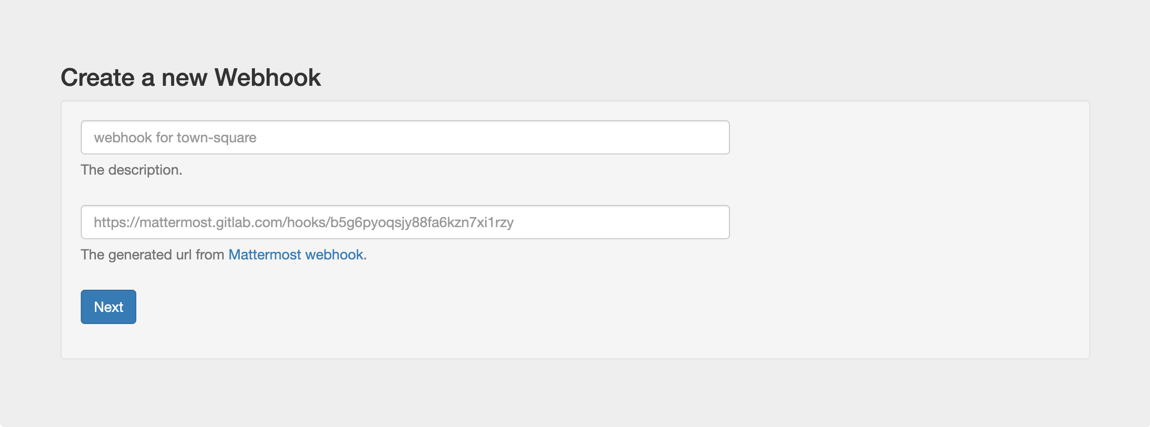 Matterllo webhook